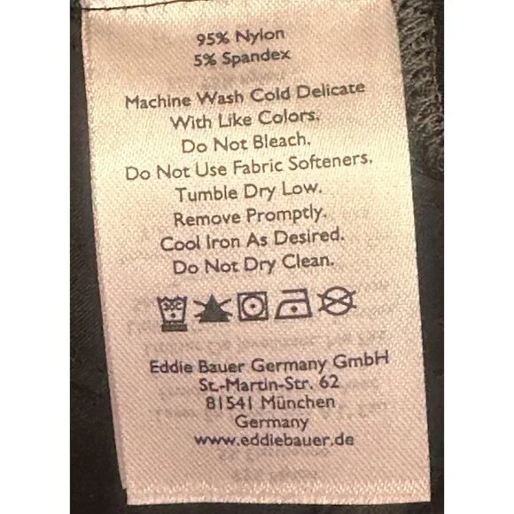 Eddie Bauer Womens Rainier Shorts Black Size 6 Mid Rise Stretch Casual Outdoors - Picture 7 of 7